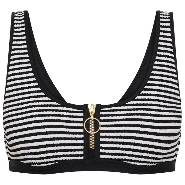 Seafolly Clubhouse Zip Front Tank Top Bikini-Top Women (Gr 42 |grau/schwarz)