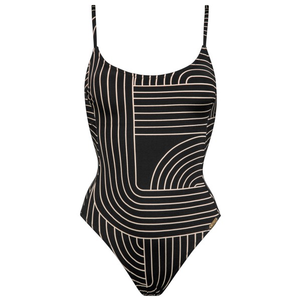 Watercult Line Set Swimsuit No 8350 Badeanzug Damen (Gr 38 - Cup: B |schwarz)