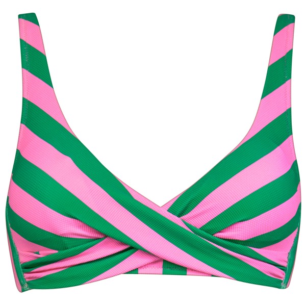 Watercult Stripe Energy Bikini Top No 7330 Bikini-Top Damen (Gr 36 - Cup: B |grün/rosa)