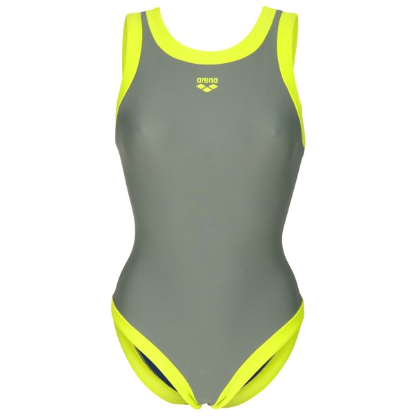 Arena Women’s Bold Lines Swimsuit Badpak Olijfgroen