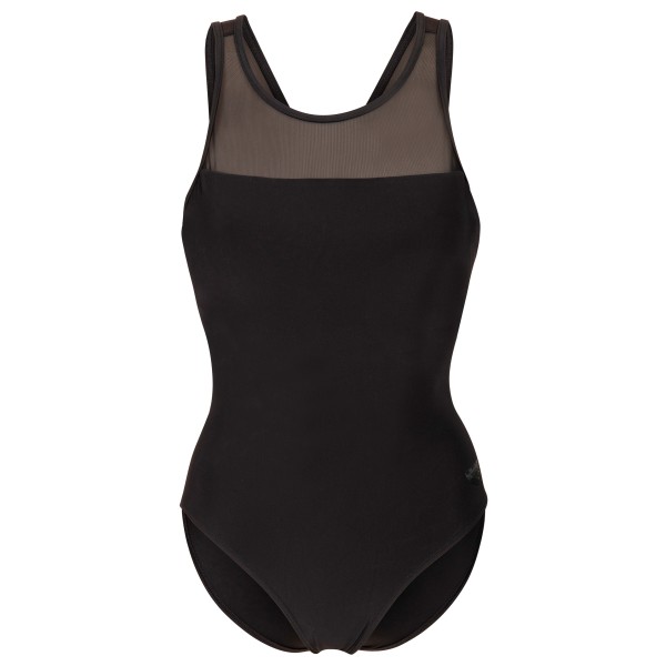 Arena Women’s Mesh Swimsuit Cross Back Badpak Zwart
