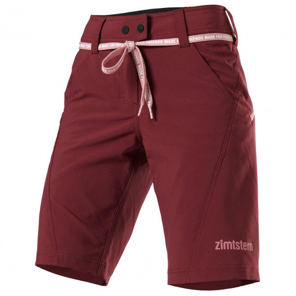 Image of Zimtstern - Women"s Xalpz Shorts - Velohose Gr L;M grau;rot'