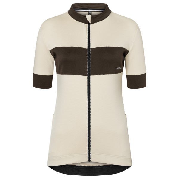 Image of super.natural - Women"s Grava Jersey - Velotrikot Gr S beige'