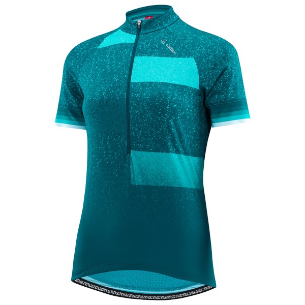 Image of Löffler - Women's Bike Jersey Halfzip Finessa - Velotrikot Gr 34;36;38;40;42;44 rosa;türkis/blau bei Bergfreunde.ch - der Outdoor Shop