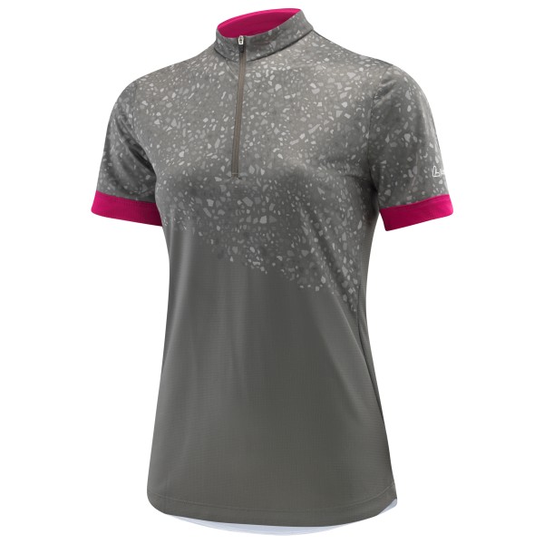 Image of Löffler - Women's Bike Shirt Halfzip Paladina - Velotrikot Gr 38;40;42;44;50 grau;rosa;türkis bei Bergfreunde.ch - der Outdoor Shop
