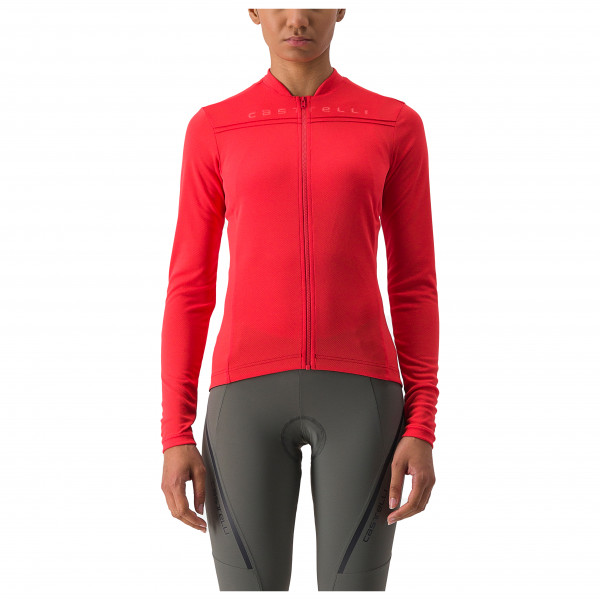 Castelli - Women's Anima 4 Long Sleeve Jersey - Radtrikot Gr L;M;S;XL;XS grau;rot;schwarz