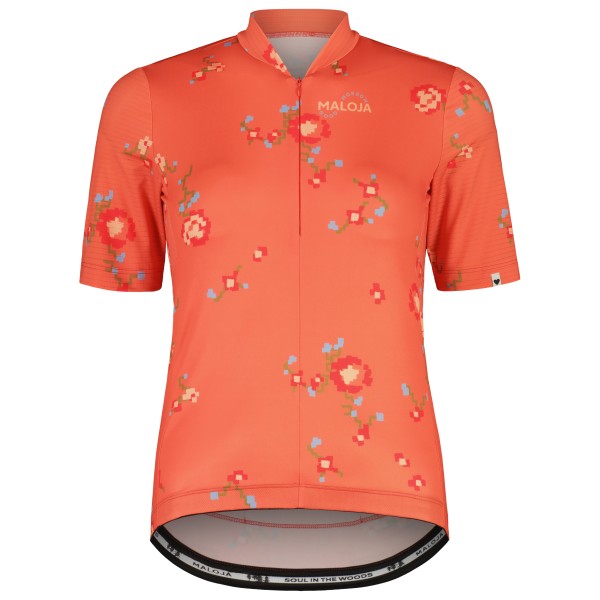 Image of Maloja - Women"s HocheiserM. 1/2 - Velotrikot Gr L;M;S;XS rot;schwarz'