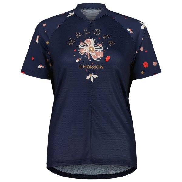 Image of Maloja - Women"s TennoM. Allmountain 1/2 - Velotrikot Gr L;M;S;XL;XS blau;rot;schwarz;weiß/beige'