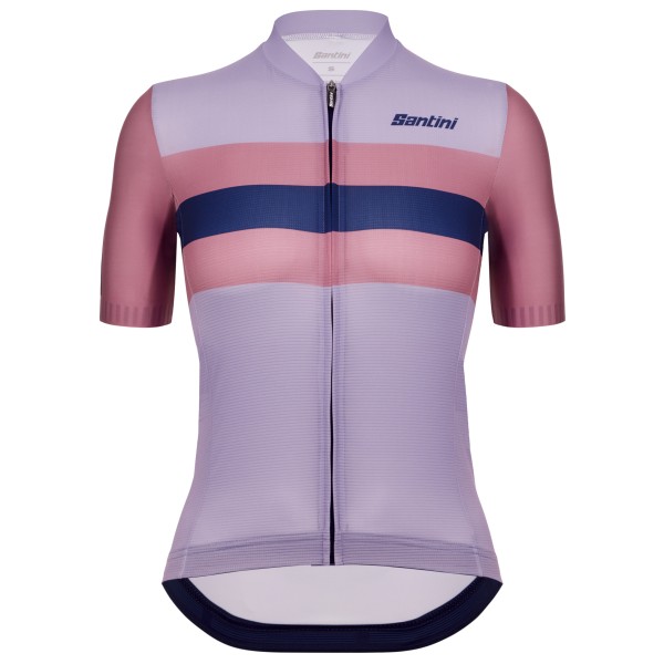 Image of Santini - Women"s Eco Sleek Bengal - Velotrikot Gr L;M;XS grau;lila'