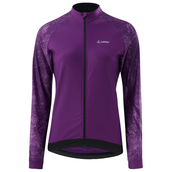 Image of Löffler - Women"s Bike L/S Jersey Taylor - Velotrikot Gr 36;38;40;42;44 lila;türkis'