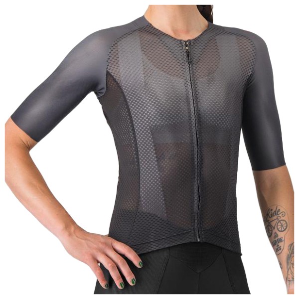 Castelli - Women's Climber's A/C Jersey - Radtrikot Gr M grau