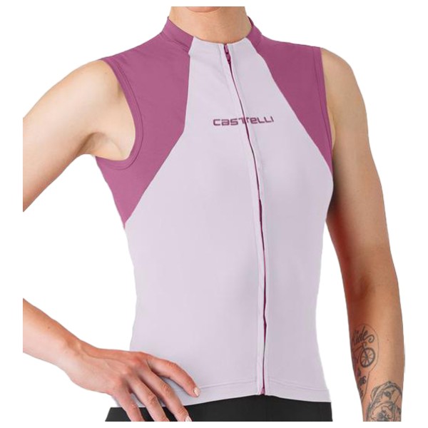 Castelli Sole Sleeveless Jersey Rad Singlet Women (Gr M |lila |wasserdicht)