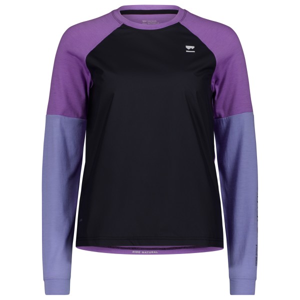 Mons Royale Tarn Merino Bike Wind Jersey Radtrikot Damen Mountainbike (Gr L |schwarz)