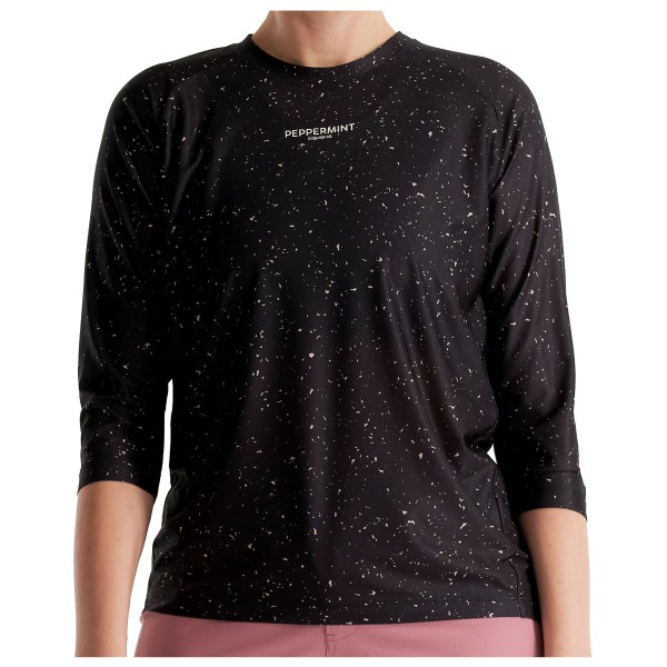 Radtrikots kurzar PEPPERMINT Trail 3/4 Jersey Damen (Gr M |schwarz)