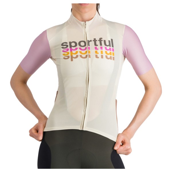 Sportful Supergiara Logo 2 Jersey Radtrikot Damen (Gr XXL |beige)