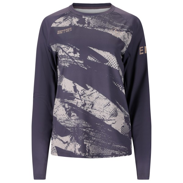 ENDURANCE Kronos Cycling/MTB L/S Shirt Radtrikot Damen (Gr XS |grau/blau)
