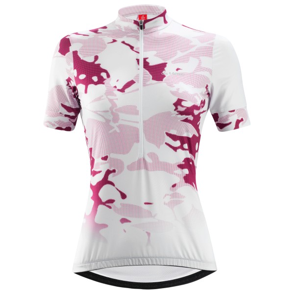 Radtrikots kurzar Löffler Bike Jersey Half-Zip Mysteria Mid Damen (Gr 42 |weiß)