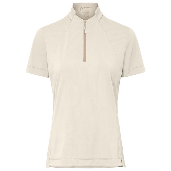 Vaude Adlux Half Zip Shirt Radtrikot Damen (Gr 38 |beige/weiß)