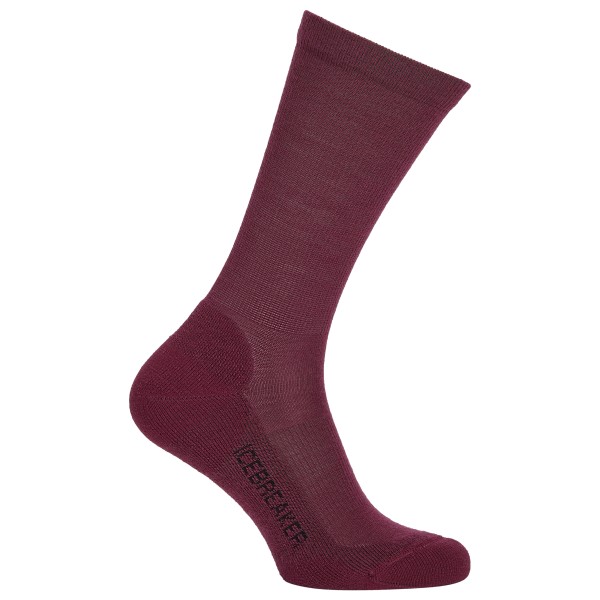 Icebreaker Women’s Lifestyle Light Crew Multifunctionele sokken Rood