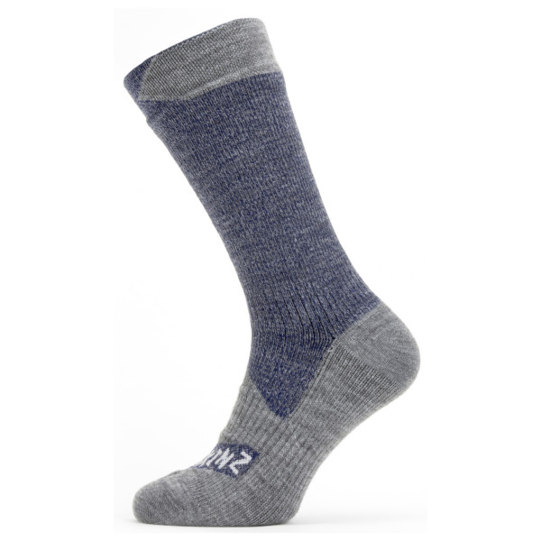 Image of Sealskinz - Waterproof All Weather Mid Length Sock - Velosocken Gr L grau/blau bei Bergfreunde.ch - der Outdoor Shop