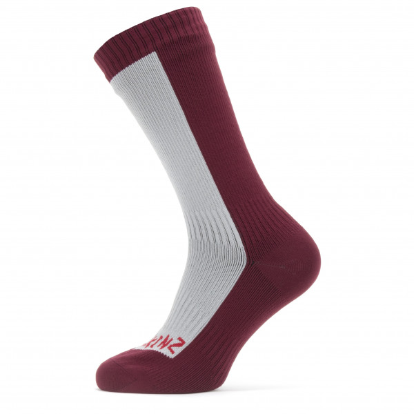 Image of Sealskinz - Waterproof Cold Weather Mid Length Sock - Velosocken Gr L;M;S;XL grau;rot bei Bergfreunde.ch - der Outdoor Shop