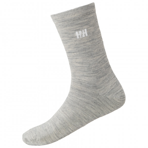Image of Helly Hansen - Everyday Wool Sock 2-Pack - Multifunktionssocken Gr 36-38;39-41;42-44;45-47 grau;schwarz