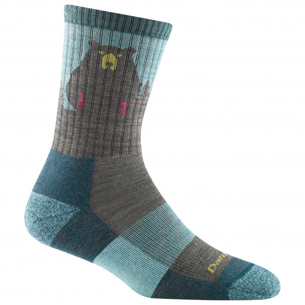 Image of Darn Tough - Women"s Bear Town Micro Crew Lightweight w Cushn - Wandersocken Gr L;M;S blau;bunt;grau'
