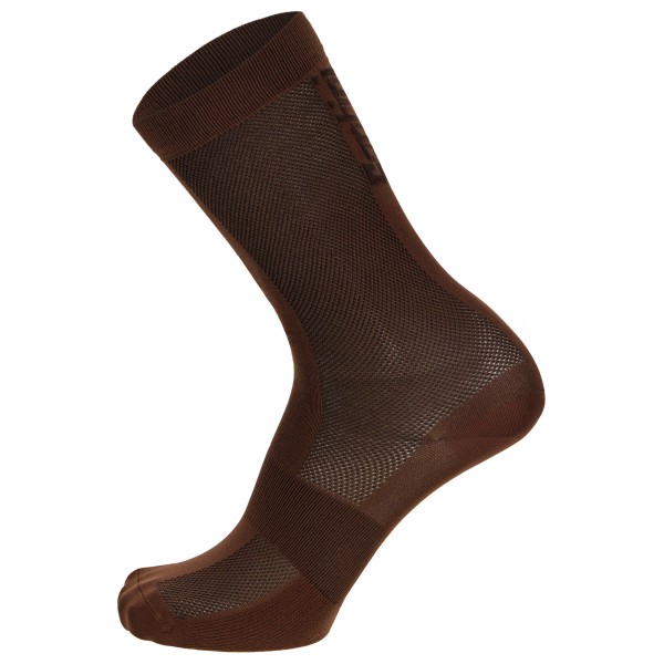 Santini Cycling High Socks Q-Skin Puro Radsocken Rennrad (Gr 36-39 - XS/S |braun)