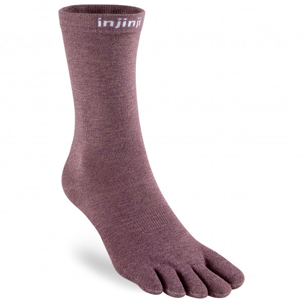 Image of Injinji - Liner Crew - Multifunktionssocken Gr L;M;S;XL grau;grün;rot