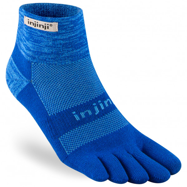 Image of Injinji - Trail Midweight Mini-Crew - Wandersocken Gr L;S;XL blau;grau