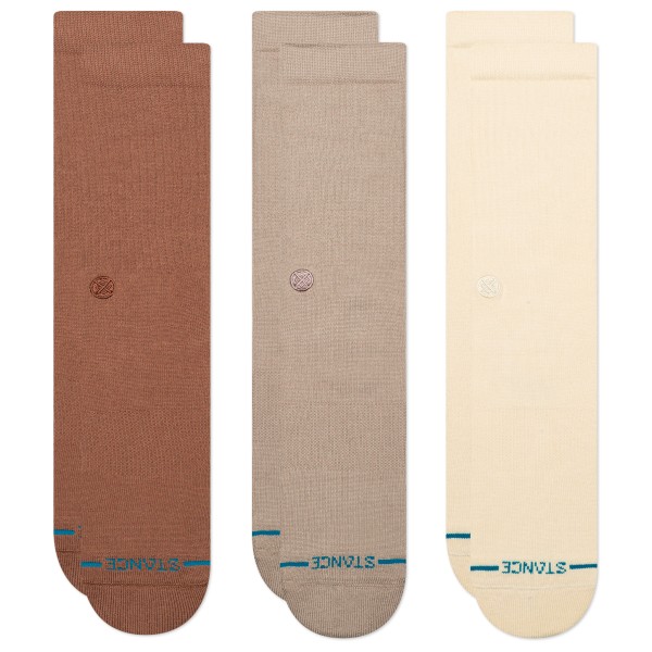 Stance Icon 3 Pack Multifunctionele sokken Beige