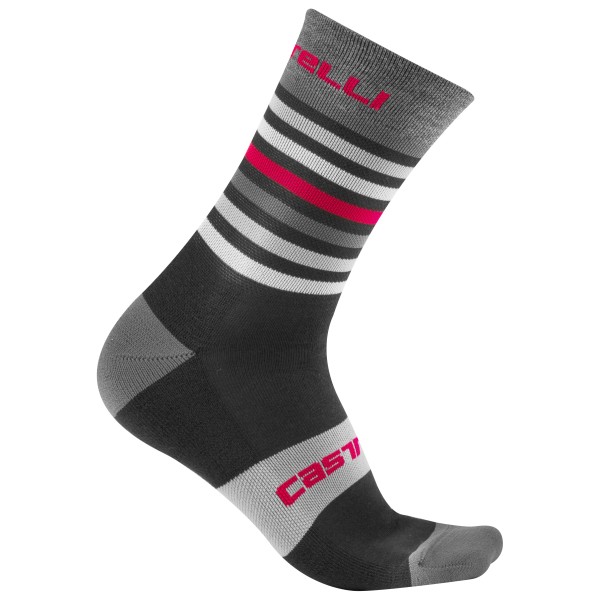 Image of Castelli - Gregge 15 Sock - Velosocken Gr L/XL;S/M;XXL grau/schwarz;rot bei Bergfreunde.ch - der Outdoor Shop