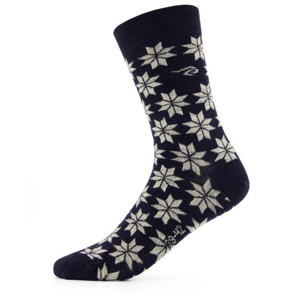 Image of Ivanhoe of Sweden - Women"s Wool Sock Snowflake - Merinosocken Gr 35-38;39-42;43-46 grau'