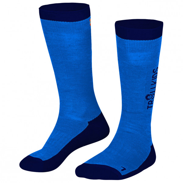 Image of Trollkids - Kid"s Ski Socks - Skisocken Gr 27-30 - 5-6 Years blau'