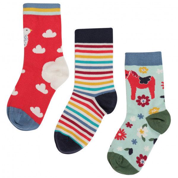 Image of Frugi - Kid's Rock My Socks 3 Pack - Multifunktionssocken Gr 13K-2 - EU: 31-34;3-5 - EU: 35-38;6K-8K - EU: 23-26;9K-12K - EU: 27-30 bunt bei Bergfreunde.ch - der Outdoor Shop