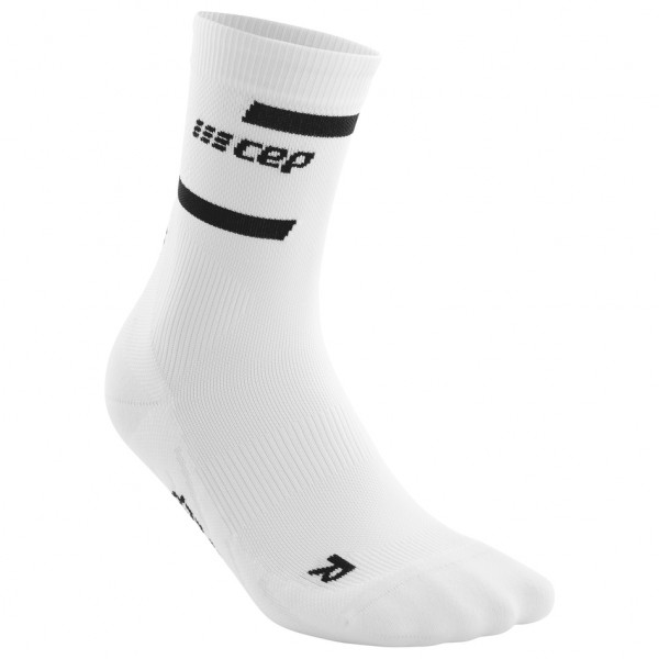 Image of CEP - The Run Socks Mid Cut - Laufsocken Gr IV grau/weiß