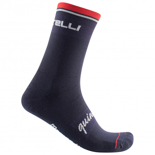 Image of Castelli - Quindici Soft Merino Sock - Velosocken Gr L/XL blau