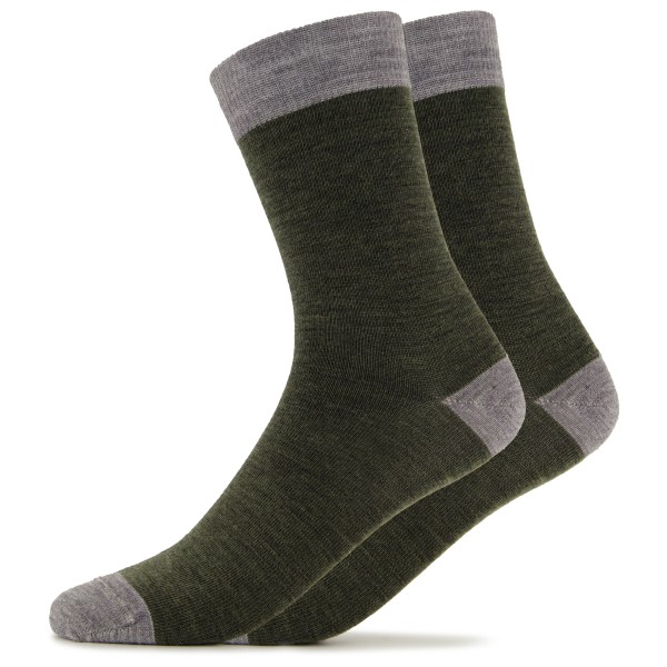 Alpacasocks&Co Merino Lifestyle Merinosokken Olijfgroen