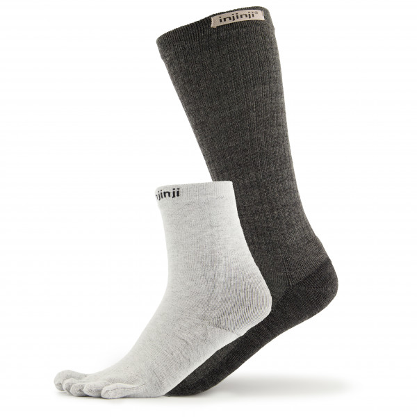 Image of Injinji - Liner+Hiker - Wandersocken Gr L/XL;S/M grau
