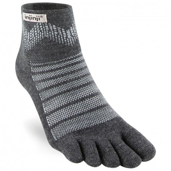 Image of Injinji - Outdoor Midweight Mini-Crew Wool - Wandersocken Gr L;M;S;XL grau