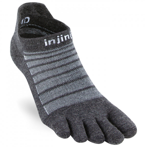 Image of Injinji - Run Lightweight No Show Wool - Laufsocken Gr L;M;S;XL grau