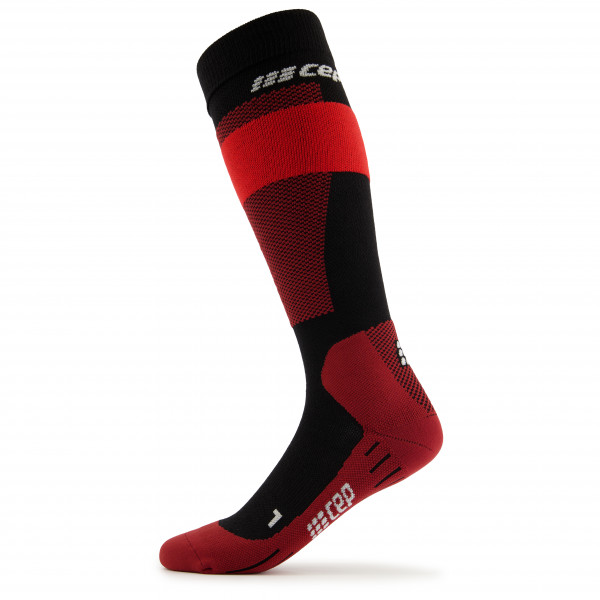 Image of CEP - Merino Skiing Socks Tall - Skisocken Gr IV rot