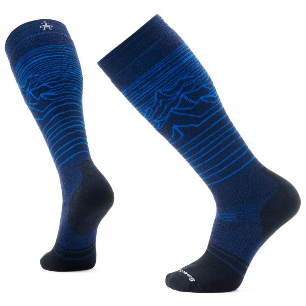 Image of Smartwool - Snowboard Full Cushion Iguchi Pattern OTC - Skisocken Gr L blau