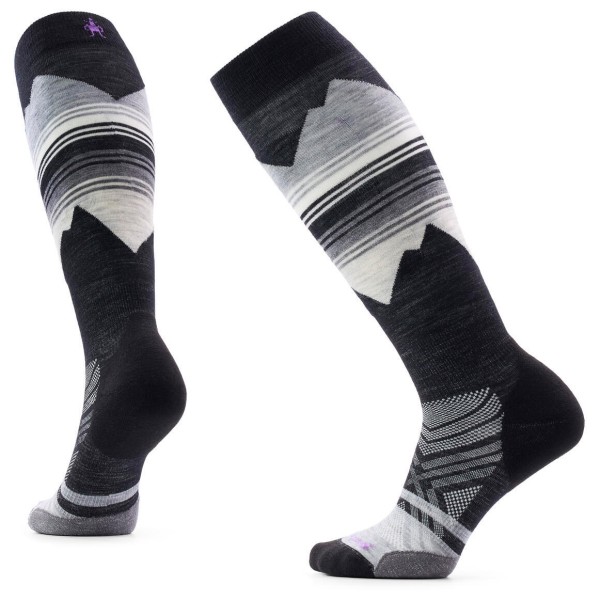 Smartwool Women’s Ski Targeted Cushion Print OTC Skisokken Zwart
