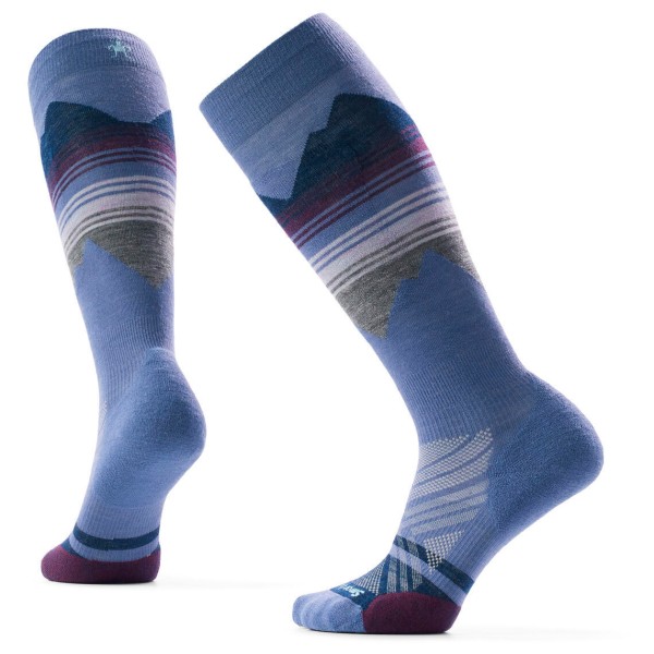 Smartwool Women’s Ski Targeted Cushion Print OTC Skisokken Blauw