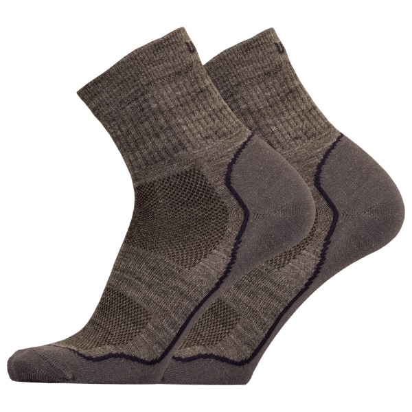 Image of UphillSport - Frost Trail Running 2-Layer Ventilated L3 w Merino - Laufsocken Gr 35-38 braun/grau