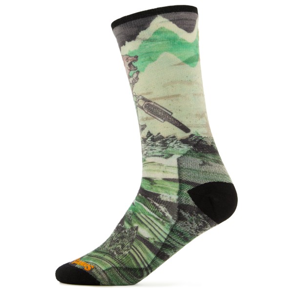 Smartwool - Bike Zero Cushion Wolf Print Crew Socks - Radsocken Gr L;M;XL bunt;grau