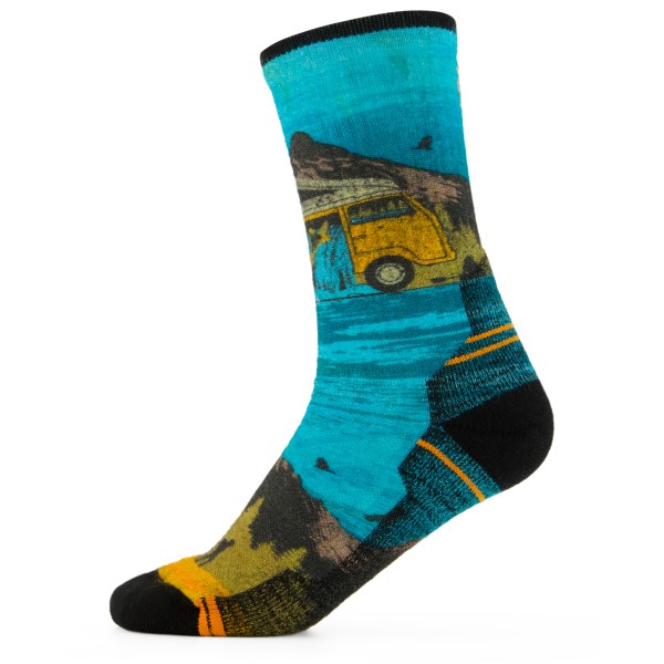 Image of Smartwool - Hike Light Cushion Great Excursion Print Crew - Wandersocken Gr L;M;XL bunt