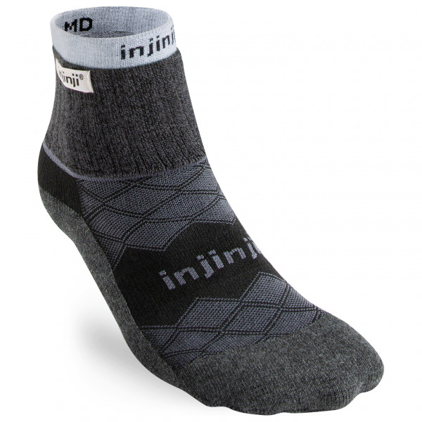 Image of Injinji - Liner+Runner Mini-Crew - Laufsocken Gr L/XL;S/M grau