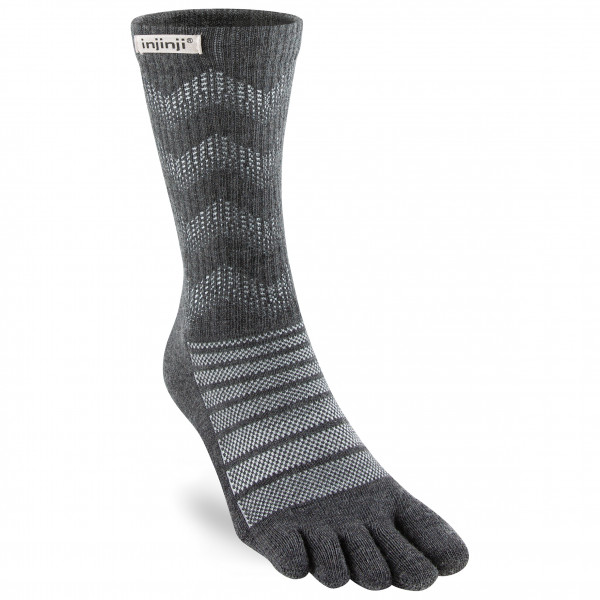 Image of Injinji - Outdoor Midweight Crew Wool - Wandersocken Gr L;M;S;XL grau